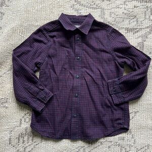 Bonpoint flannel button-down shirt